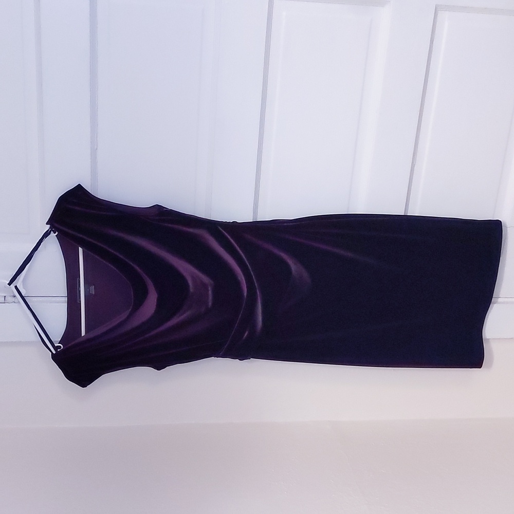 Jessica Howard Women's Velvet Cowlneck Sheath Dress size six